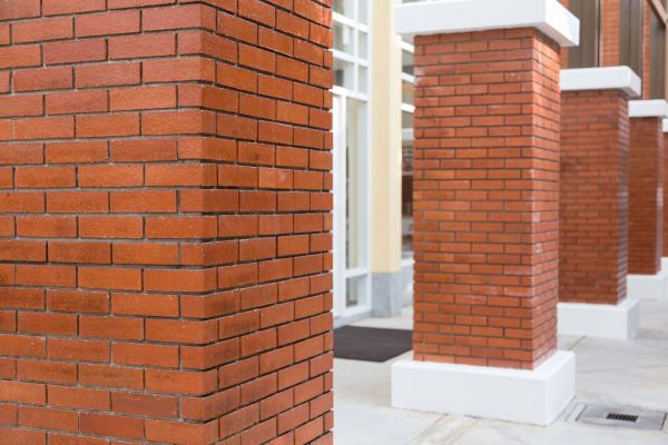 Brick Column Installation in Pueblo