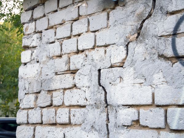 Cracked Brick Wall Repair in Pueblo